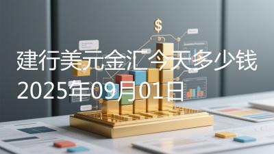 建行美元金汇今天多少钱2025年09月01日