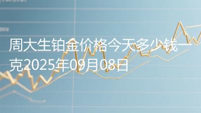 周大生铂金价格今天多少钱一克2025年09月08日