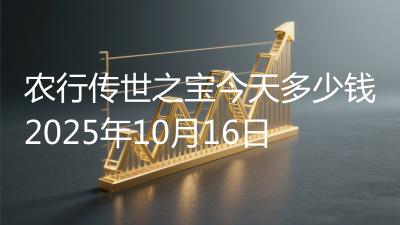 农行传世之宝今天多少钱2025年10月16日