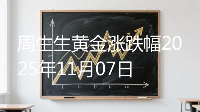 周生生黄金涨跌幅2025年11月07日