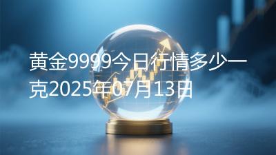 黄金9999今日行情多少一克2025年07月13日