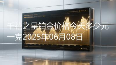 千禧之星铂金价格今天多少元一克2025年06月08日