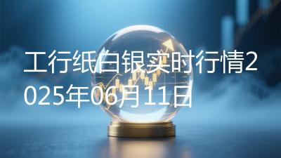 工行纸白银实时行情2025年06月11日