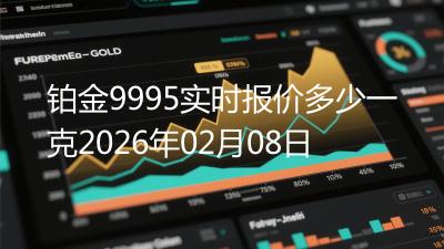 铂金9995实时报价多少一克2026年02月08日