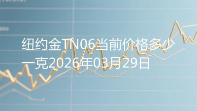 纽约金TN06当前价格多少一克2026年03月29日