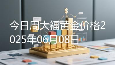 今日周大福黄金价格2025年06月08日