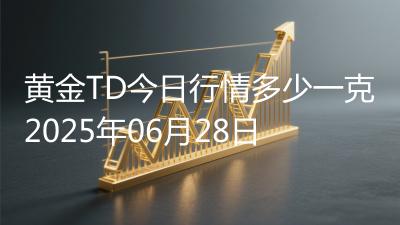 黄金TD今日行情多少一克2025年06月28日