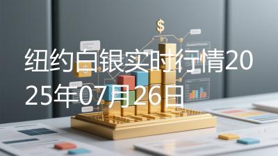 纽约白银实时行情2025年07月26日