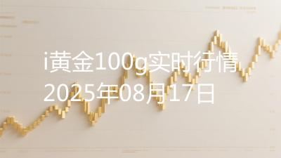 i黄金100g实时行情2025年08月17日