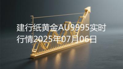 建行纸黄金AU9995实时行情2025年07月06日
