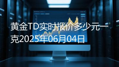 黄金TD实时报价多少元一克2025年06月04日