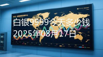 白银9999今天多少钱2025年08月17日