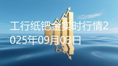 工行纸钯金实时行情2025年09月03日