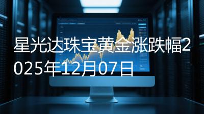 星光达珠宝黄金涨跌幅2025年12月07日