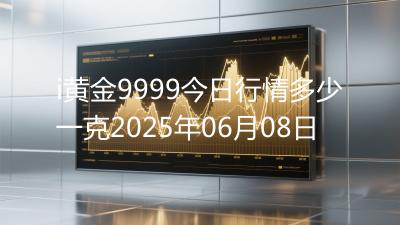 i黄金9999今日行情多少一克2025年06月08日
