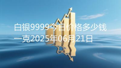 白银9999今日价格多少钱一克2025年06月21日