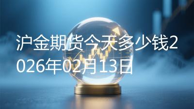 沪金期货今天多少钱2026年02月13日