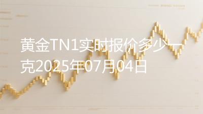 黄金TN1实时报价多少一克2025年07月04日