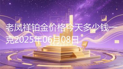 老凤祥铂金价格今天多少钱一克2025年06月08日