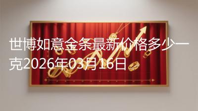 世博如意金条最新价格多少一克2026年03月16日