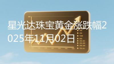 星光达珠宝黄金涨跌幅2025年11月02日