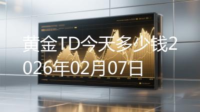 黄金TD今天多少钱2026年02月07日