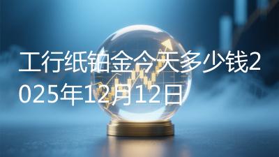 工行纸铂金今天多少钱2025年12月12日