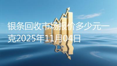 银条回收市场报价多少元一克2025年11月04日