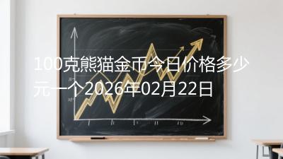 100克熊猫金币今日价格多少元一个2026年02月22日