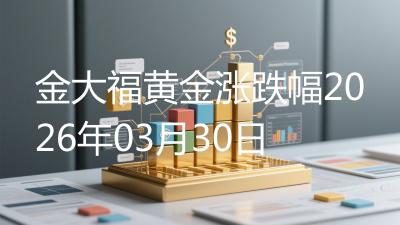 金大福黄金涨跌幅2026年03月30日