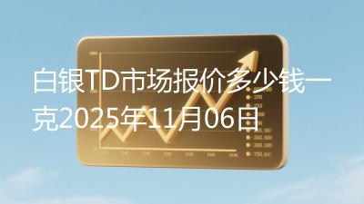 白银TD市场报价多少钱一克2025年11月06日