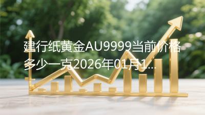 建行纸黄金AU9999当前价格多少一克2026年01月10日