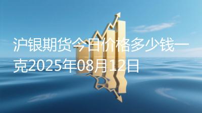 沪银期货今日价格多少钱一克2025年08月12日