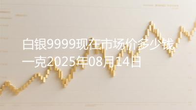 白银9999现在市场价多少钱一克2025年08月14日