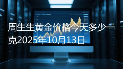 周生生黄金价格今天多少一克2025年10月13日