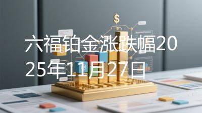 六福铂金涨跌幅2025年11月27日