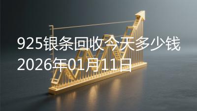 925银条回收今天多少钱2026年01月11日