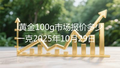 i黄金100g市场报价多少一克2025年10月29日