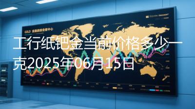 工行纸钯金当前价格多少一克2025年06月15日