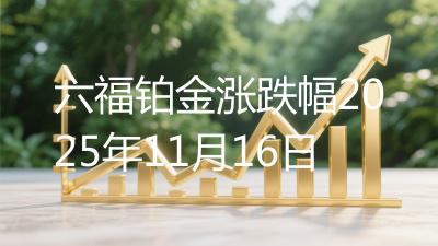 六福铂金涨跌幅2025年11月16日