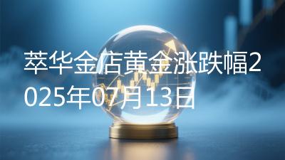 萃华金店黄金涨跌幅2025年07月13日