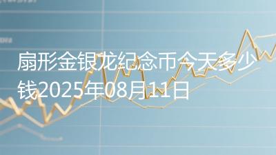扇形金银龙纪念币今天多少钱2025年08月11日