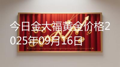今日金大福黄金价格2025年09月16日