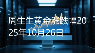 周生生黄金涨跌幅2025年10月26日