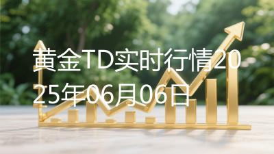 黄金TD实时行情2025年06月06日