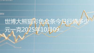 世博大熊猫彩色金条今日行情多少元一克2025年10月09日