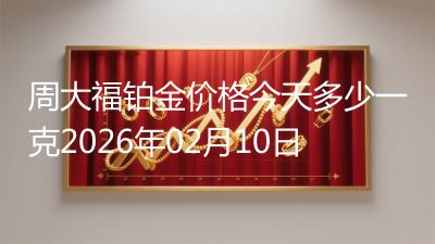 周大福铂金价格今天多少一克2026年02月10日