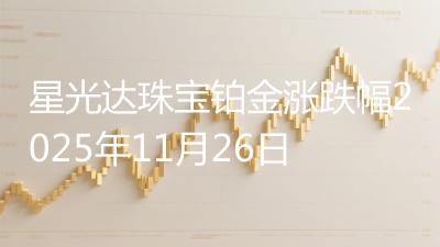 星光达珠宝铂金涨跌幅2025年11月26日
