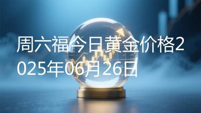 周六福今日黄金价格2025年06月26日