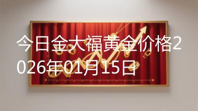 今日金大福黄金价格2026年01月15日